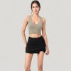 Anna-Kaci Active Women's Ribbed Sports Bra with Wide Straps and Scoop Neckline for Low to Medium Impact Activities - 2 of 4