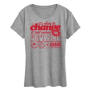 Women's - Instant Message - Okay To Change Short Sleeve Graphic T-Shirt - 1 of 4