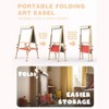 Aoibox Foldable Double Sided Kids Art Easel Adjustable Height Magnetic Whiteboard Chalkboard with Paper Roll and Accessories - 2 of 4