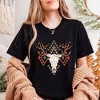 Simply Sage Market Women's Christmas Bull Short Sleeve Graphic Tee - 3 of 4
