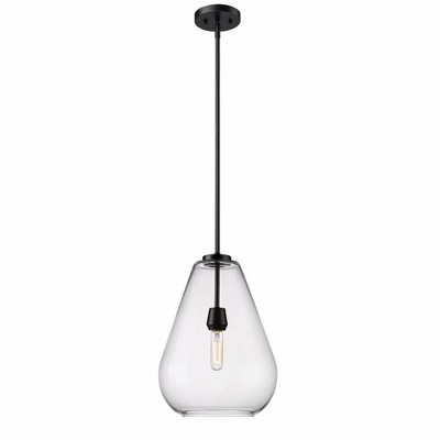 Z-lite Ayra 1 - Light Pendant In Matte Black : Target