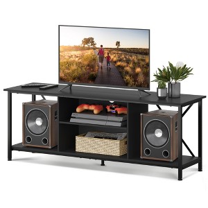 TV Stand for 55 65 Inch TV,Entainment Center with Storage, TV Console for Bedroom and Living Room, Black - 1 of 4