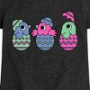 Girls' - Instant Message - Chicks In Eggs Fitted Short Sleeve Graphic T-Shirt - 2 of 4