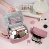 Generic 2Pcs Makeup Bag,Cosmetic Bag Large Capacity with Handle Small Makeup Bag for Purse, Travel Makeup Pouch for Women - 2 of 4