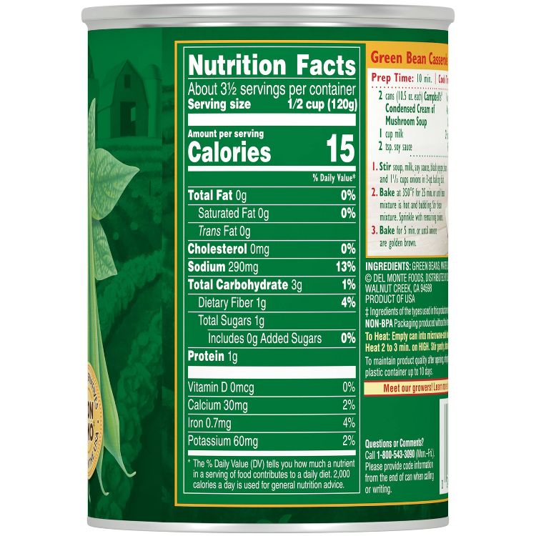 Del Monte Cut Green Beans - 14.5oz, 2 of 3
