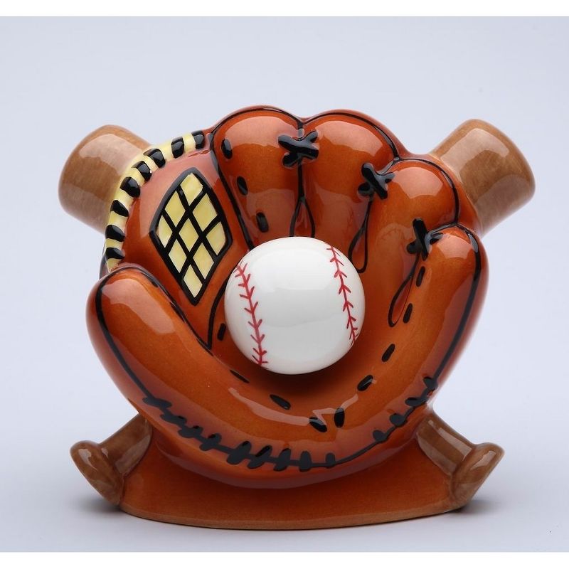 Kevins Gift Shoppe Ceramic Baseball Theme Piggy Bank, 1 of 4