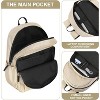 15.6"Travel Backpack Carry on, Water Resistant School Backpacks for Teens, College Back Pack Bookbag for Boys Girls, Work Backpacks for Women - 4 of 4
