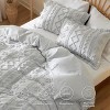 3 Pieces Boho Duvet Cover Set for All Seasons Soft Shabby Chic Embroidery Boho Bedding - 3 of 4