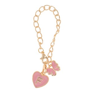 Unique Bargains Butterfly Heart Cup Chain Charm Water Cup Pendant 1 Pc - 1 of 4