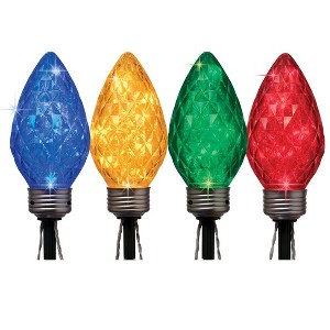 GE StayBright Random Sparkle 4-Count 60 LED Jumbo G-90 Pathway Set Multicolor 6 FT - 1 of 4