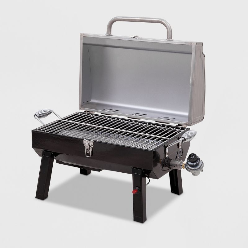 Char-Broil Deluxe Tabletop 10,000 BTU Gas Grill 465640214 - Gray, 4 of 8
