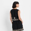 Women's Embroidered Linen Vest - Future Collective Black - 2 of 3