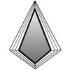 Uniquewise Decorative Shaped Metal Frame Wall Mounted Modern Mirrors For Home Office And For Any Wall for Your Living Room, Bedroom, Vanity, Entryway - 2 of 4