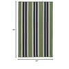 Colonial Mills Mesa Stripe Braided Rug, Harbor Green 2'x3', Rectangle Shape - 2 of 4