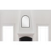 36" x 24" Decorative Wall Mirror Gray - Storied Home: Oval, Shabby Chic, Wood Frame, No Assembly Required - 3 of 3