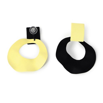 SOHI Women's Block Drop Earrings