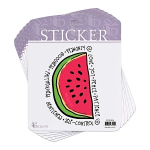 Dicksons Adhesive Sticker Decal for Journaling, Scrapbooking, and Accessory Personalization 5.25 x 6.5 Vinyl Rejoice His Mercies are New - PACK of 6 - 1 of 2