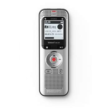 Philips DVT2805 8GB VoiceTracer Digital Voice Recorder - Silver / Black