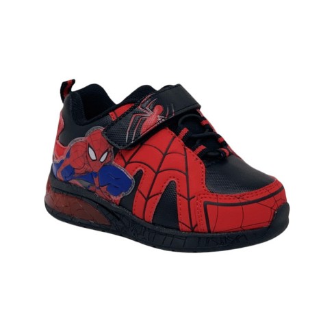 Marvel Spider man Lighted Boys Sneakers Red blk royal Toddler