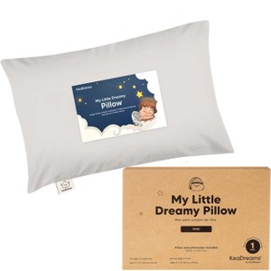 KeaBabies Mini Toddler Pillow with Pillowcase, 9x13 Small Pillow for Toddler, Soft Kids Pillow for Sleeping, Travel, Age 2-4 - 1 of 4