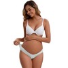 INSPIRE CHIC Women's Cotton Low Waist Under the Bump Maternity Briefs Pregnancy Classic Underwear - 4 of 4