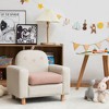 Costway Kids Dinosaur/Panda/Chick Sofa Wooden Armrest Chair Couch w/ Thick Cushion Beech Legs Gift - 2 of 4
