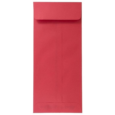 JAM Paper #12 Policy Business Colored Envelopes 4.75 x 11 Red Recycled 900907737H