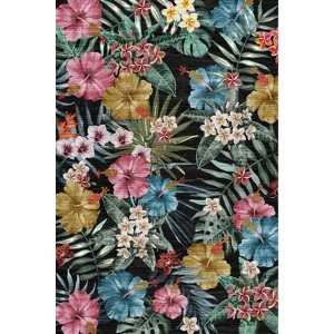 Coolmee Washable Area Rugs  Boho Bedroom Rug Non Slip Stain Resistant Rug for Bathroom Living Dining Room Farmhouse - 1 of 3