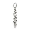 Black Bow Jewelry Sterling Silver 3D Antiqued Mariner Cross Pendant - 2 of 4