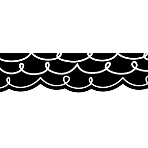 Creative Teaching Press Core Decor Loop-de-Loop on Black EZ Border, 48 Feet (Pack of 6) - 1 of 1