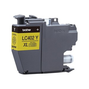 Brother LC402XL Yellow High Yield Ink Cartridge Prints Up to 1 500 Pages (LC402XLYS) - 1 of 4