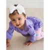 RuffleButts Baby Toddler Girls Long Sleeve Flutter Bubble Romper - 4 of 4