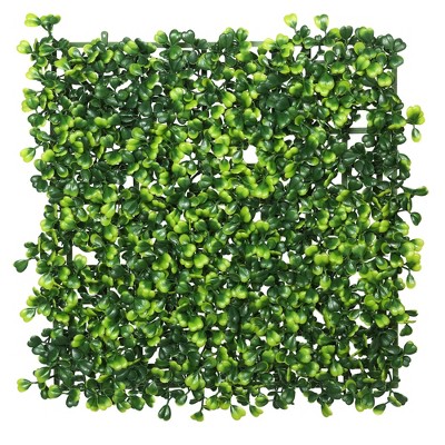 Vickerman 10" Artificial Green Square Boxwood Matt, 4 Per Pack.