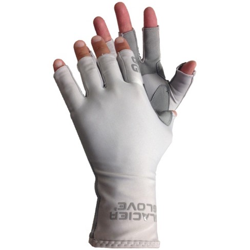 Glacier Glove Stripping And Fish Fighting Fingerless Gloves - Large - Gray  : Target