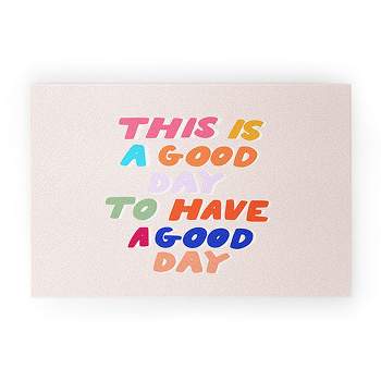 Rhianna Marie Chan This Is A Good Day Looped Vinyl Welcome Mat - Society6