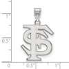 Black Bow Jewelry 14k White Gold Florida State Seminoles NCAA Large Pendant - 2 of 3