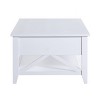Treasure Trove Accents Cocktail Table Ocean Grove White - 4 of 4