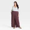 Women's Long Sleeve Lace Trim Scoop Neck Top - A New Day™ - 3 of 3
