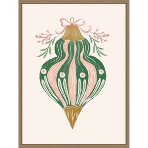 Amanti Art Holiday Ornament Collection 4 by Jill Labieniec Canvas Art Framed - 1 of 4