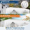 10 X 20Ft Pop Up Canopy Tent, Wedding Party Tent with 6 Removable Sidewalls, Waterproof and UV Protection 50+ Outdoor Canopy Gazebo for Weddings - 3 of 4