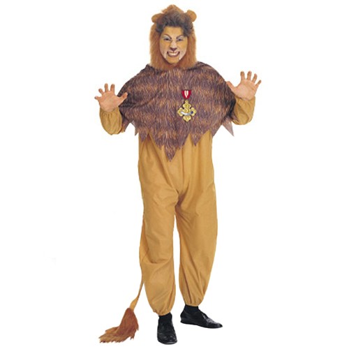 Halloween The Wizard of Oz Men's Cowardly Lion Costume One Size