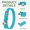 Unique Bargains Dog Collar with Bell Adjustable Buckle PU Leather Dog Collars - 3 of 4
