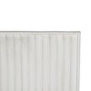 HomeRoots Set of Two White Metal Abstract Hanging Dimensional Sculptures - 4 of 4