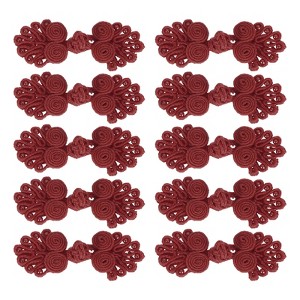 Unique Bargains Nylon Tang Suit Dress Sweater Handmade Sewing Fasteners Knot Closure Buttons 10 Sets - 1 of 4