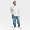 Men's Vintage Textured Crewneck Long Sleeve Shirt - Goodfellow & Co™ - 3 of 3