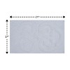 Knightsbridge Tuft Twisted 220 GSF Non Skid Back Bath Rug 17 x 24 - White - 2 of 4