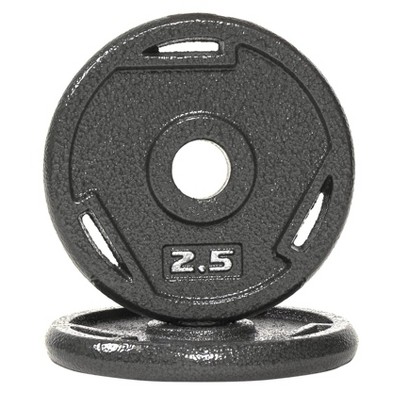 Sapphtopaz Olympic Cast Iron Flat Weight Plates for Barbell, 2-Inch Barbell Plates for Weightlifting and Strength Training in Home & Gym