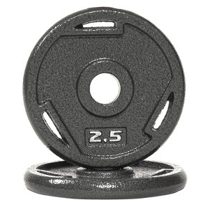 Sapphtopaz Olympic Cast Iron Flat Weight Plates for Barbell, 2-Inch Barbell Plates for Weightlifting and Strength Training in Home & Gym - 1 of 4