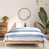 Deny Designs Kelly Haines Blue Watercolor Stripes Queen/Full Comforter and Sham Set (2-3pc Set) - 3 of 4