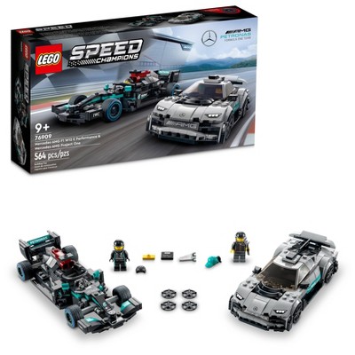 LEGO Speed Champions Mercedes-AMG F1 W12 E Performance & Mercedes-AMG Project One 76909 Building Kit